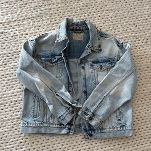 Free People Light Wash Jean Jacket